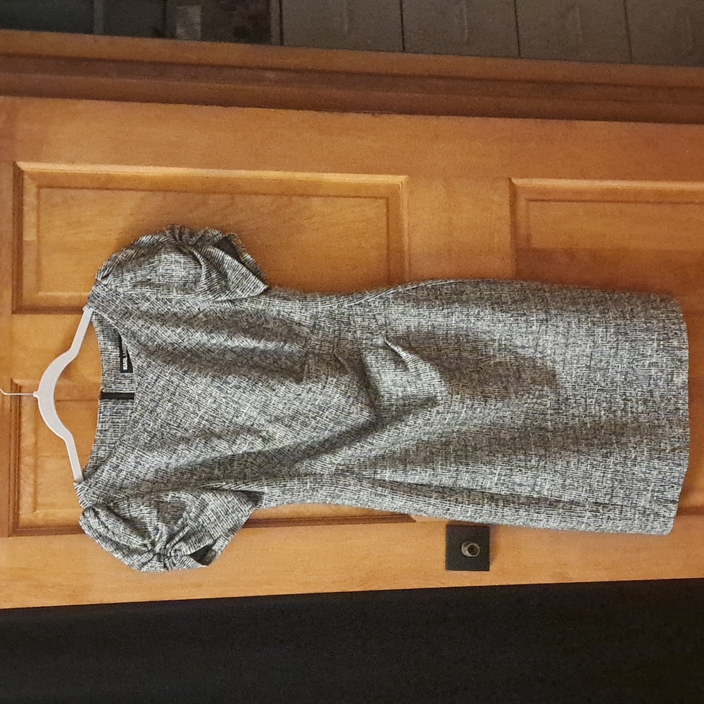 Karl Lagerfeld Black and White Patterned  Dress, Size 6